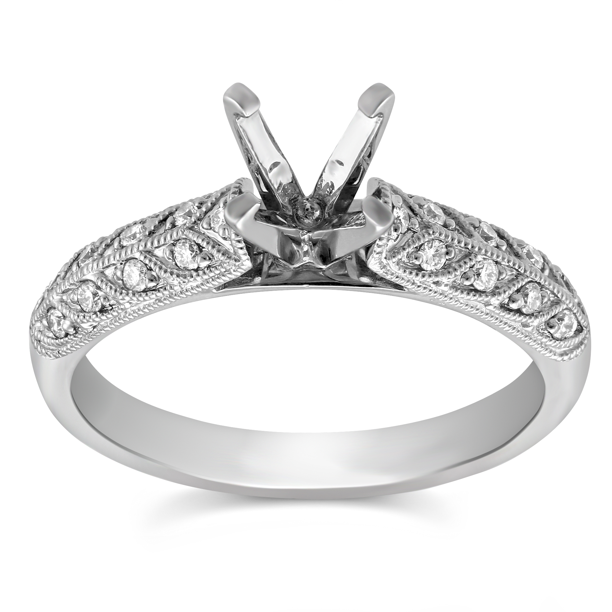 18K Diamond Engagement Ring Setting Borsheims