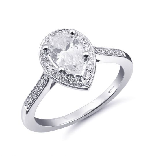 ring settings for pear shaped stones