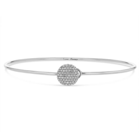 Phillips House 14k White Gold Diamond On Infinity Bracelet Phillips House 14k White Gold Diamond On Infinity Bracelet
