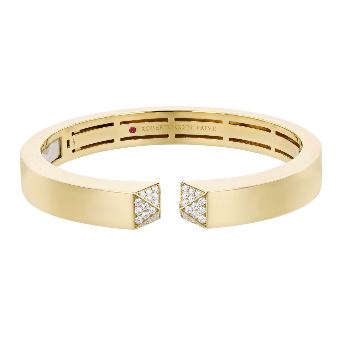Roberto Coin 18k Yellow Gold Sauvage Prive Diamond Cuff Bracelet Roberto Coin 18k Yellow Gold Sauvage Prive Diamond Cuff Bracelet