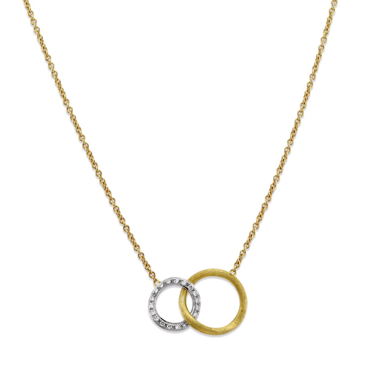 Marco Bicego Jaipur Link Yellow Gold & Diamond Small Necklace