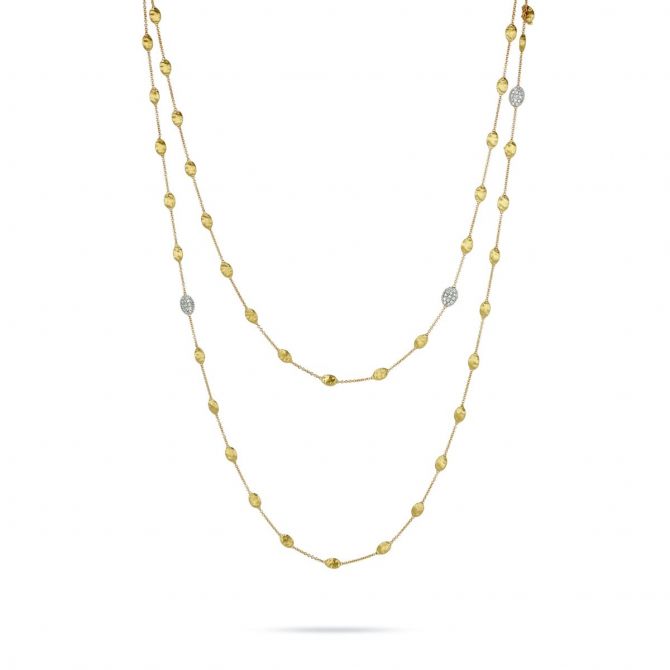 Marco Bicego 18K Yellow Gold Diamond Siviglia Necklace, 49.25"