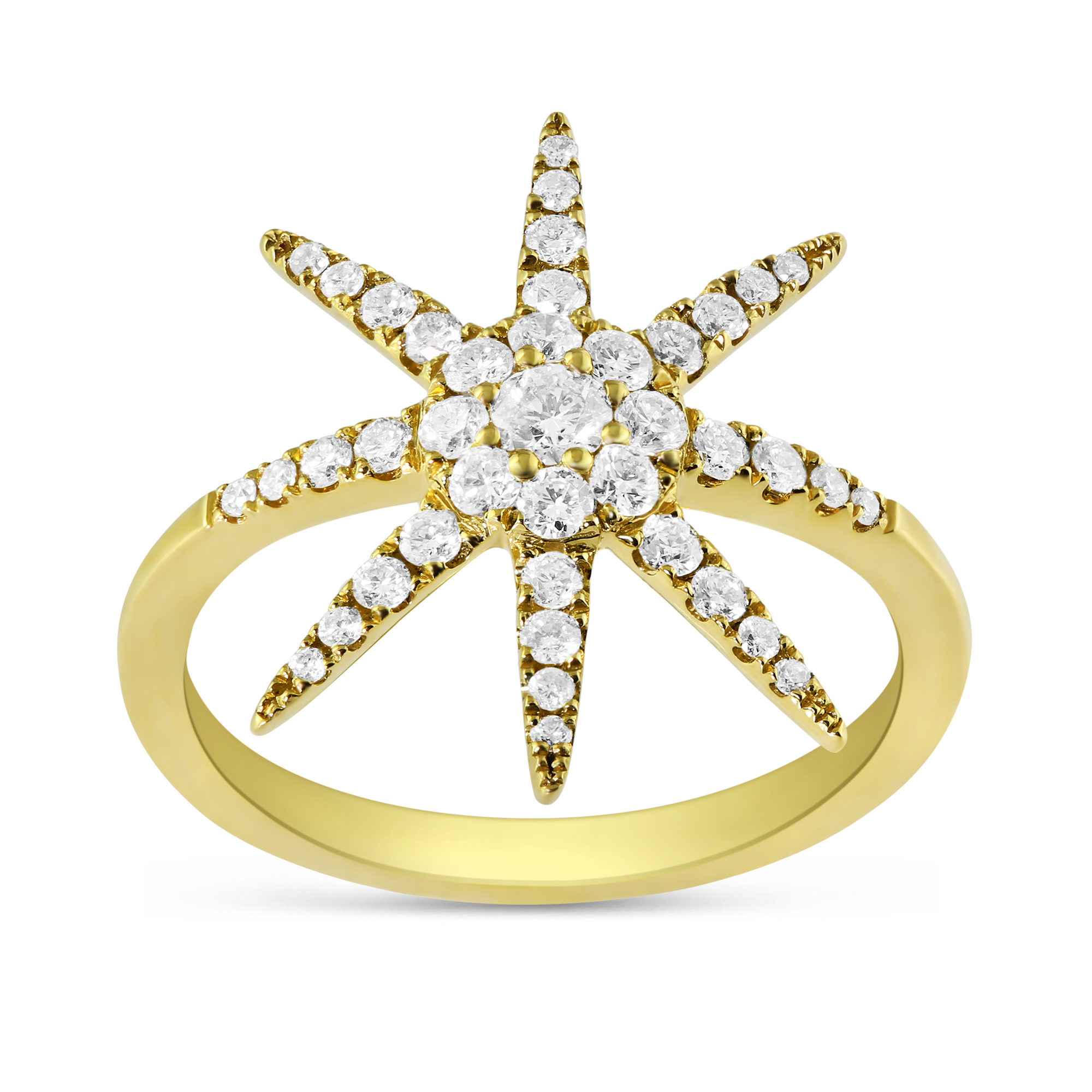 Doves Diamond Star Ring in Yellow Gold Borsheims