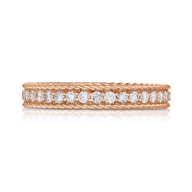 Roberto Coin Symphony Rose Gold & Diamond Eternity Ring