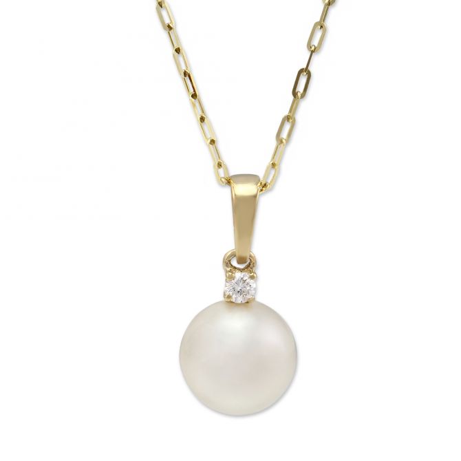 14K Yellow Gold Freshwater Cultured Pearl Pendant 14K Yellow Gold Freshwater Cultured Pearl Pendant