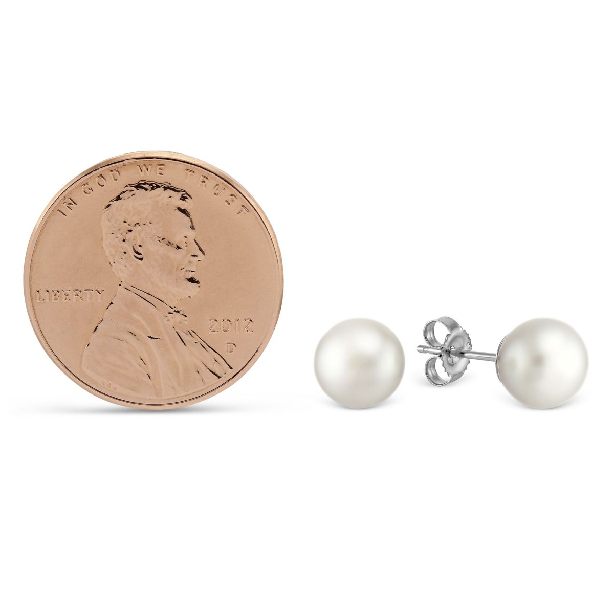 TARA Pearls Akoya Cultured Pearl Stud Earrings, 6.5x7mm in White Gold