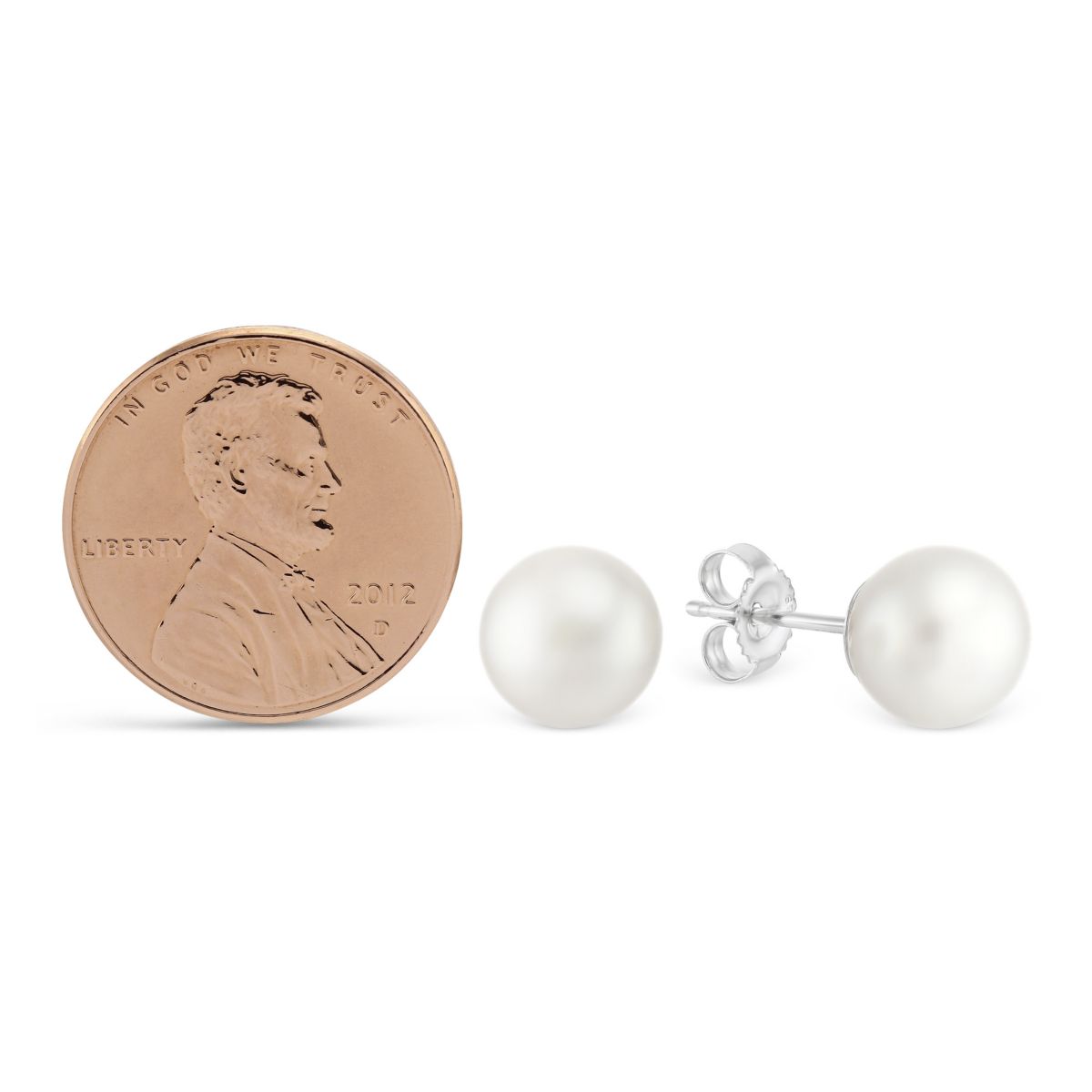 TARA Pearls Akoya Cultured Pearl Stud Earrings, 8.5x9mm in White Gold