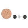 TARA Pearls Black Cultured Pearl Stud Earrings, 7x7.5mm in White Gold