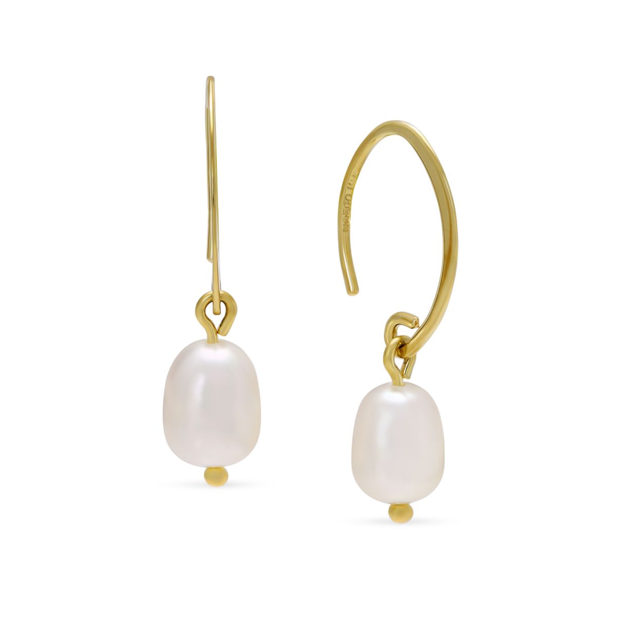 14K Yellow Gold Freshwater Cultured Pearl Dangle Earrings | Borsheims