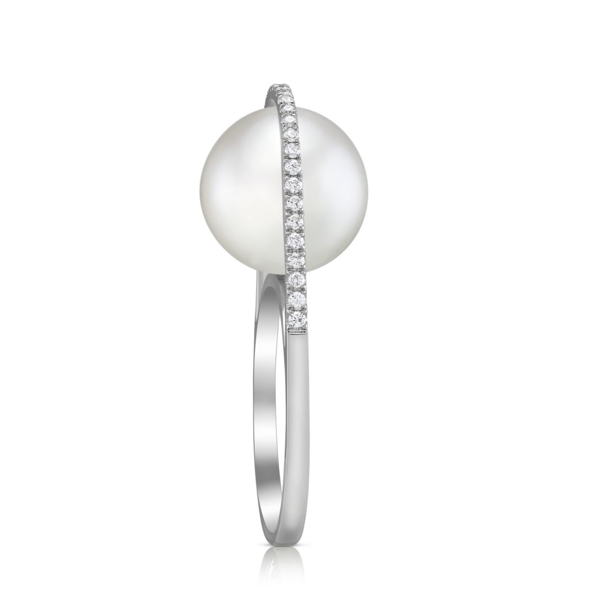 TARA Pearl South Sea Cultured Pearl & Diamond Ring in White Gold