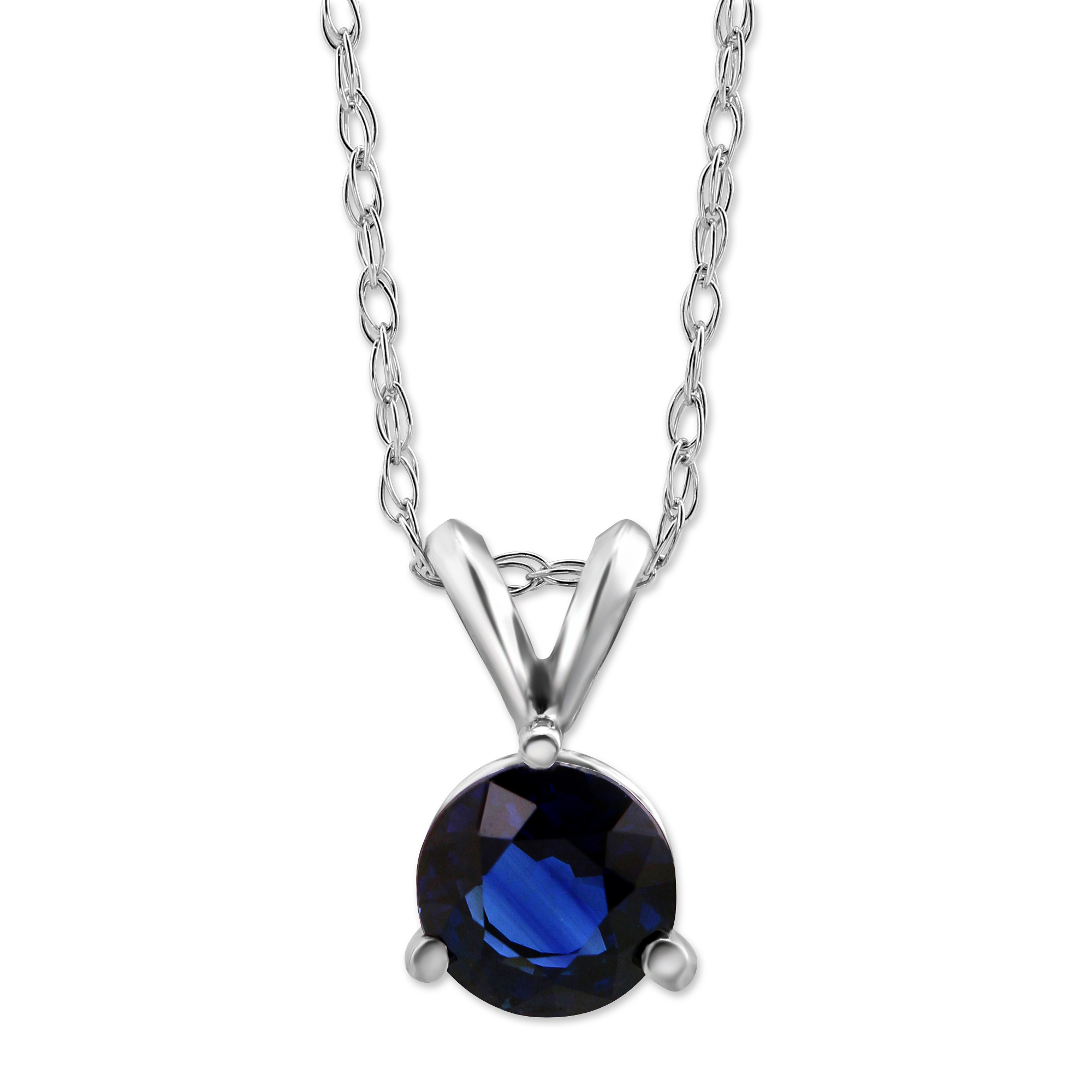 Sapphire solitaire necklace Outlet