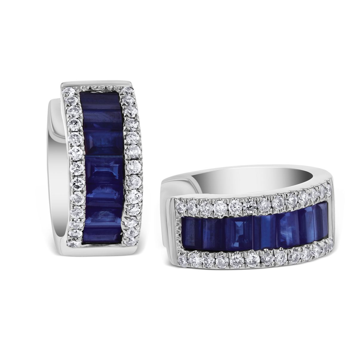 Sapphire baguette hotsell earrings