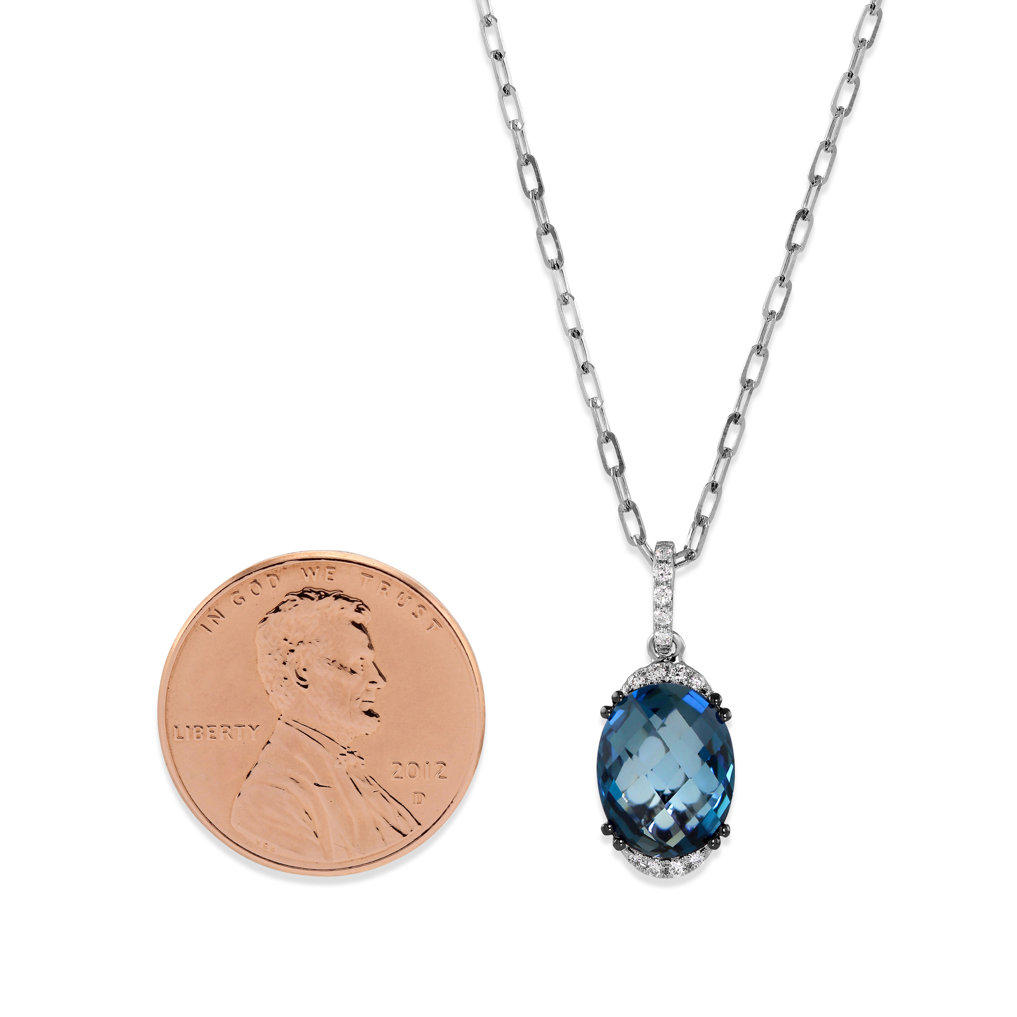 Details about 14k White Gold Oval Pink Topaz And Diamond Pendant with 18" Chain Details about 14k White Gold Oval Pink Topaz And Diamond Pendant with 18" Chain