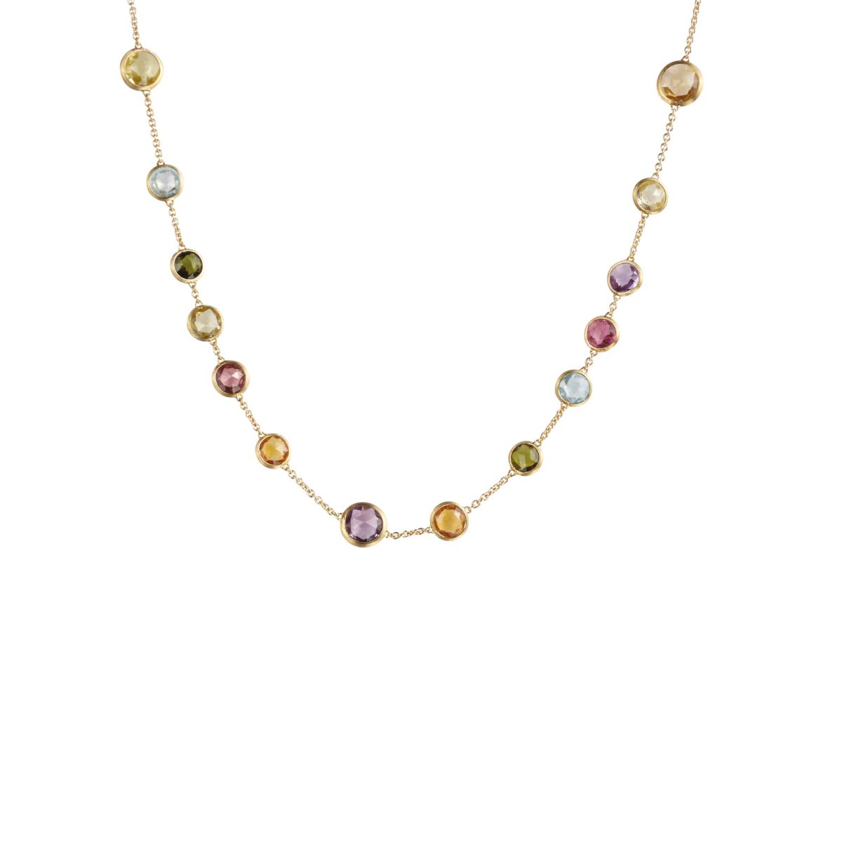 Marco Bicego 18K Yellow Gold Jaipur Multicolor Variety Necklace, 18