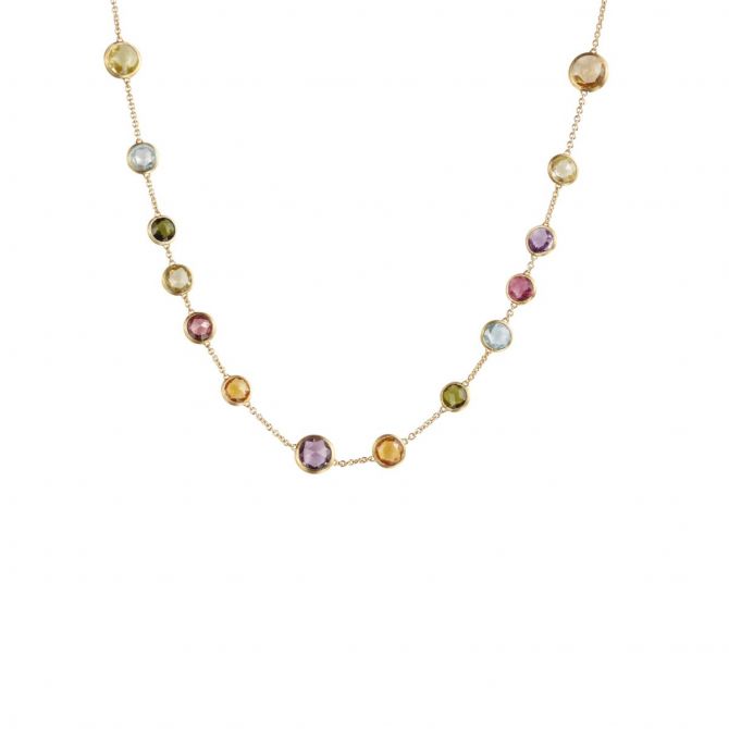 Marco Bicego 18K Yellow Gold Jaipur Multicolor Variety Necklace, 18"