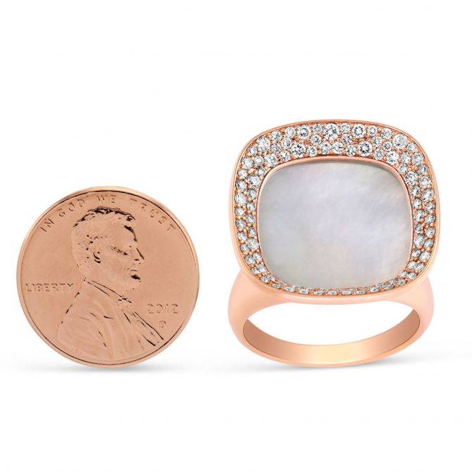 Roberto Coin 18K Rose Gold Carnaby Street Mother of Pearl and