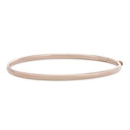 Image for Rose Gold Oval Hinged Bangle Bracelet