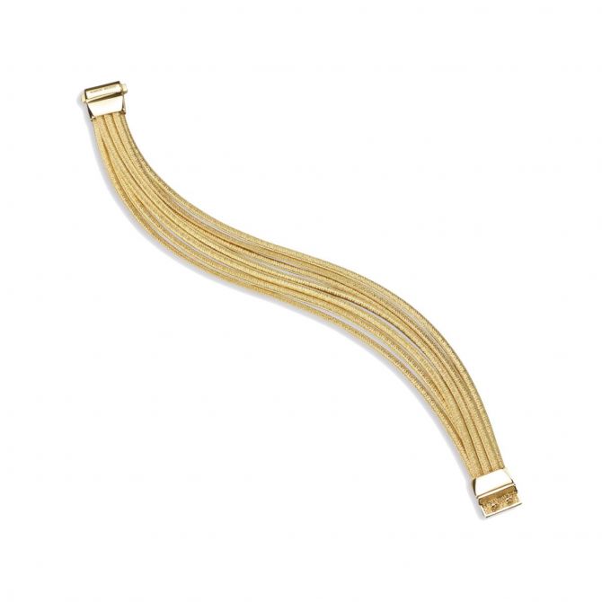Marco Bicego Cairo Yellow Gold Seven Strand Woven Bracelet