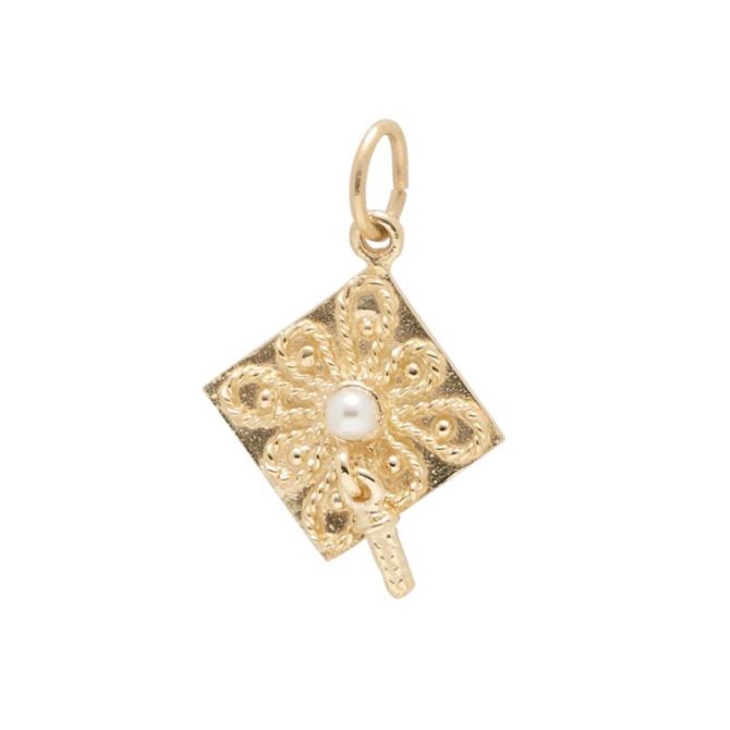Rembrandt 14K Yellow Gold Graduation Cap Charm