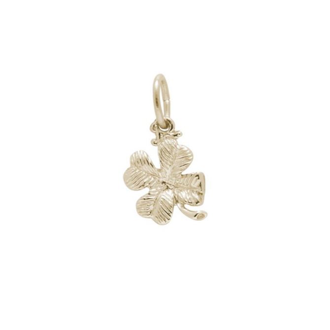 Rembrandt 14K Yellow Gold Four Leaf Clover Charm