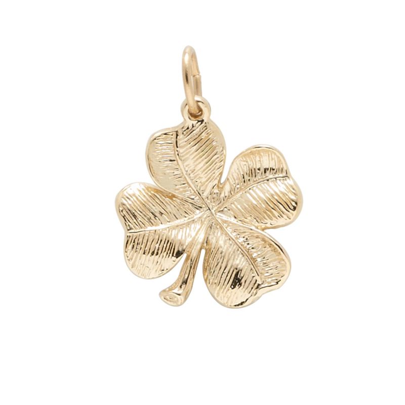 Rembrandt 14K Yellow Gold Four Leaf Clover Charm