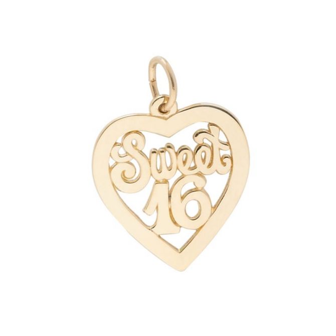 Rembrandt 14K Yellow Gold Sweet 16 Charm