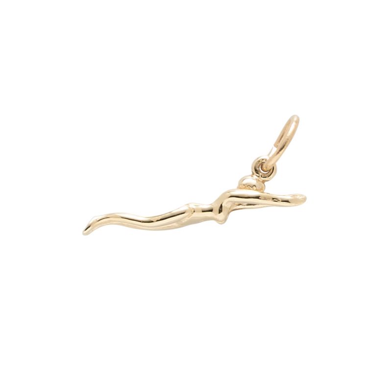 Rembrandt 14K Yellow Gold Female Swimmer Charm
