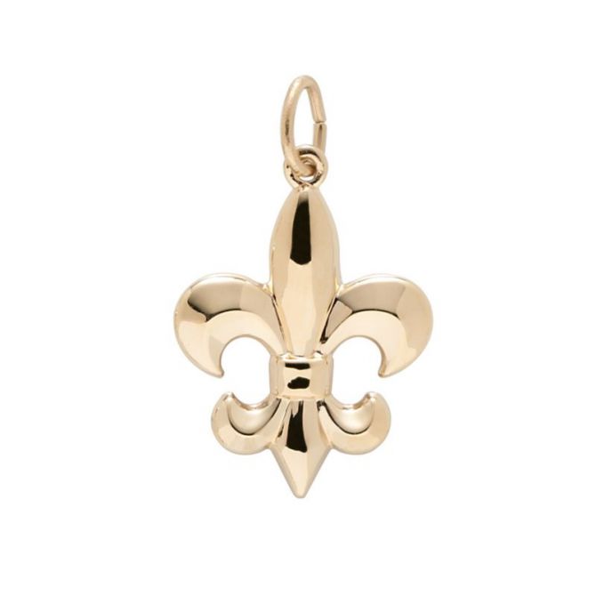 Rembrandt 14K Yellow Gold Fleur De Lis Charm