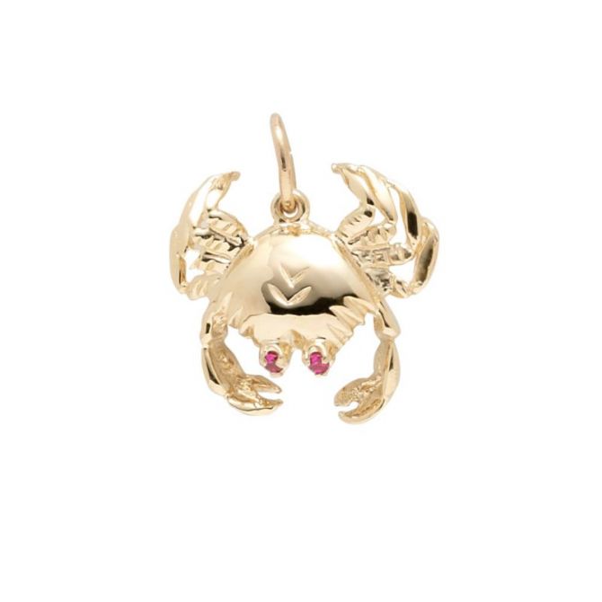 Rembrandt 14K Yellow Gold Crab Charm