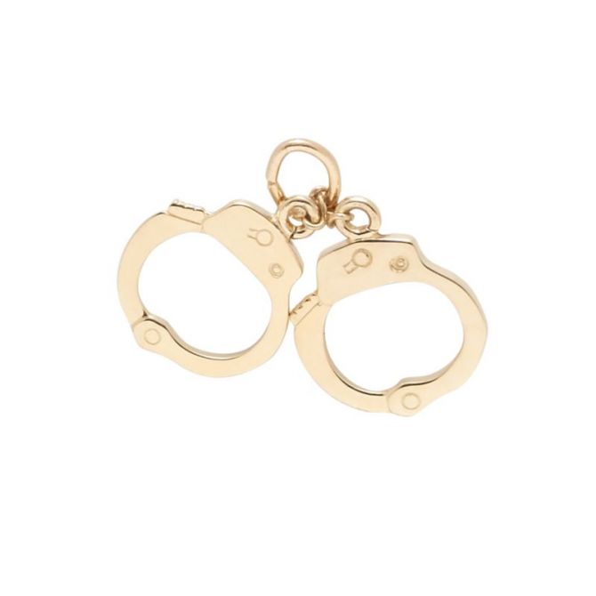 Rembrandt 14K Yellow Gold Horse Handcuffs Charm