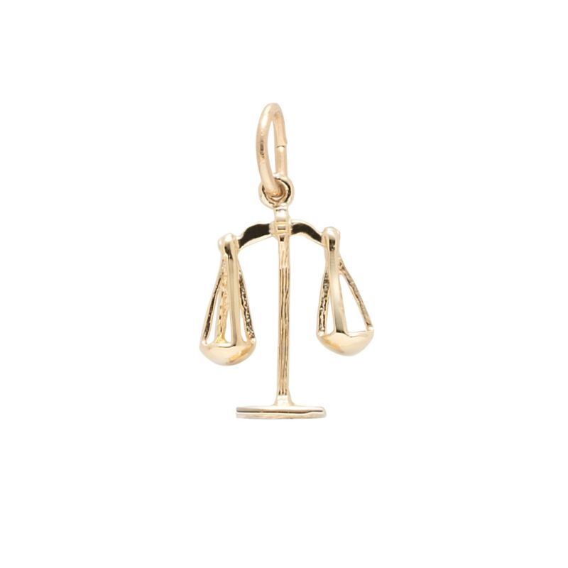 Rembrandt 14K Yellow Gold Scales of Justice Charm