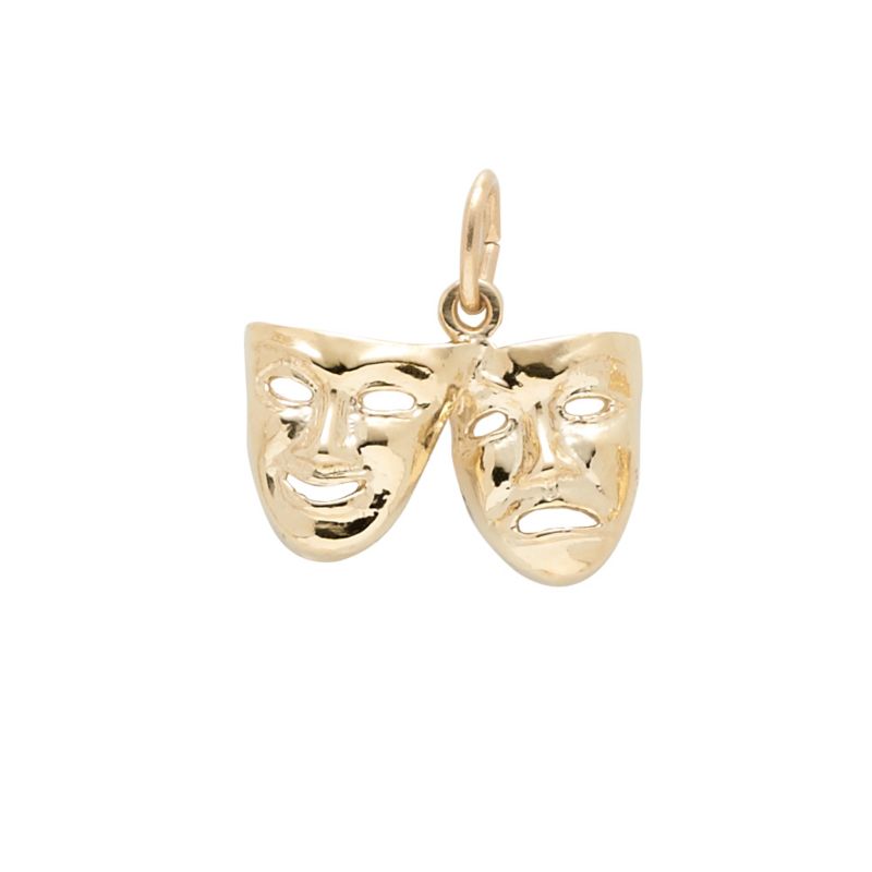Rembrandt 14K Yellow Gold Comedy and Tragedy Charm