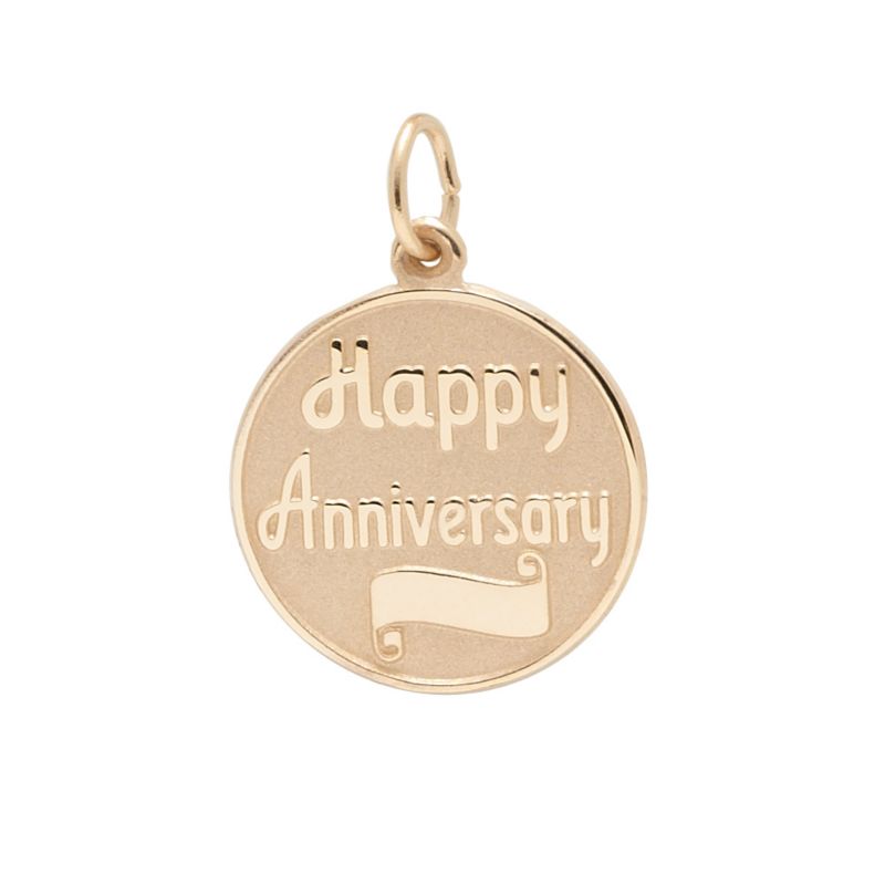 Rembrandt 14K Yellow Gold Anniversary Charm