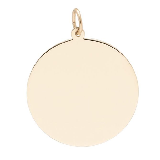 Rembrandt 14K Yellow Gold Disc Charm
