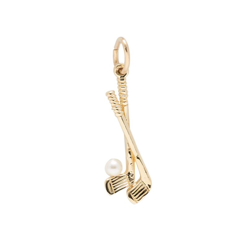 Rembrandt 14K Yellow Gold Golf Clubs Charm