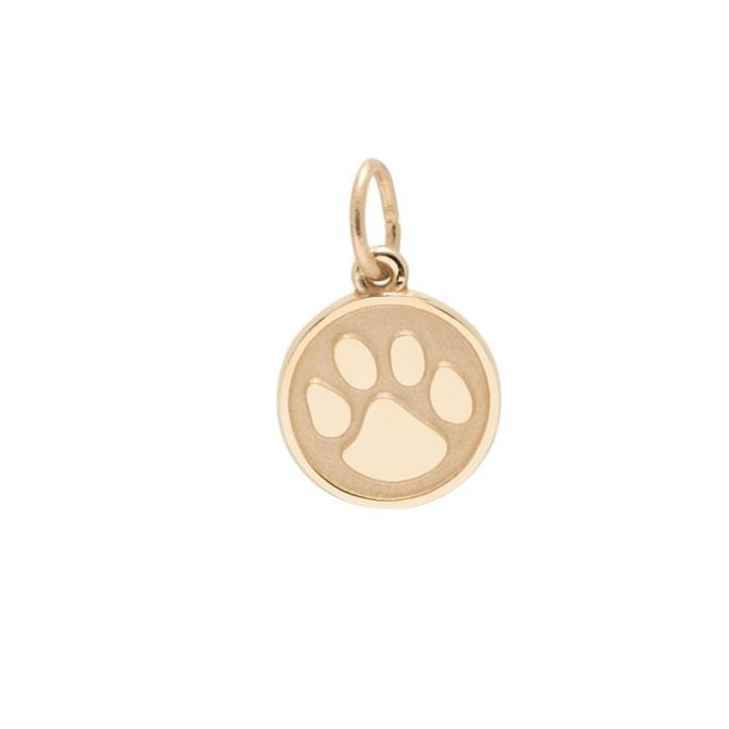 Rembrandt 14K Yellow Gold Paw Print Charm