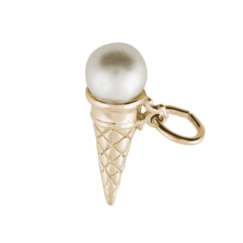 Rembrandt 14K Yellow Gold Ice Cream Cone Charm