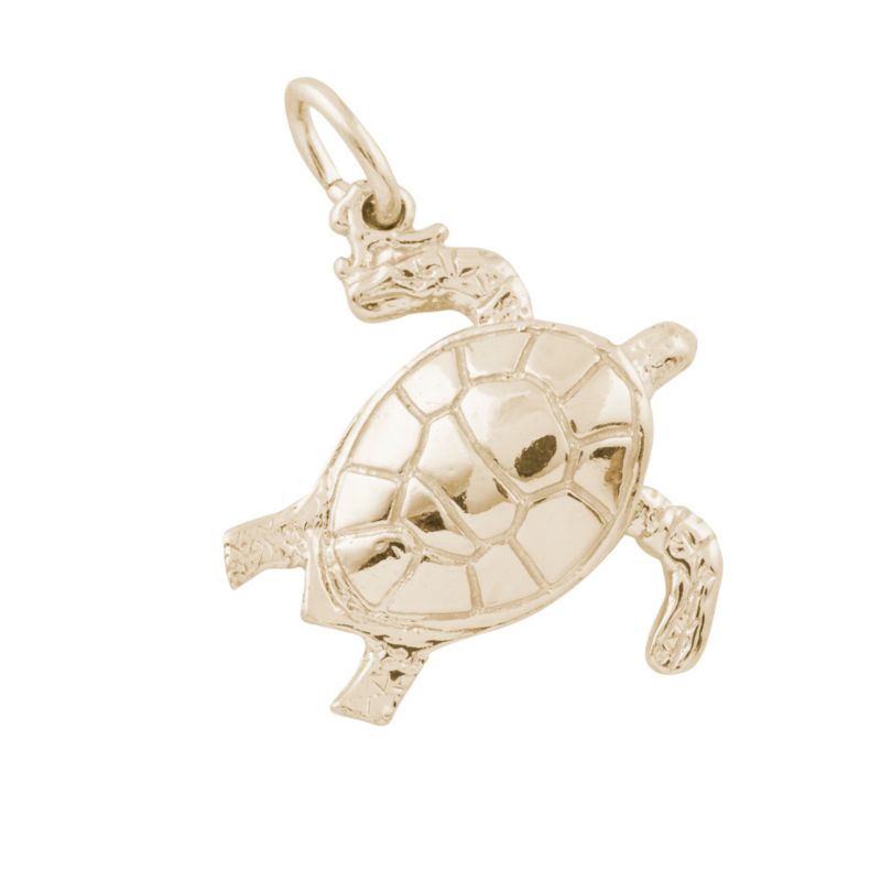 Rembrandt 14K Yellow Gold Sea Turtle Charm
