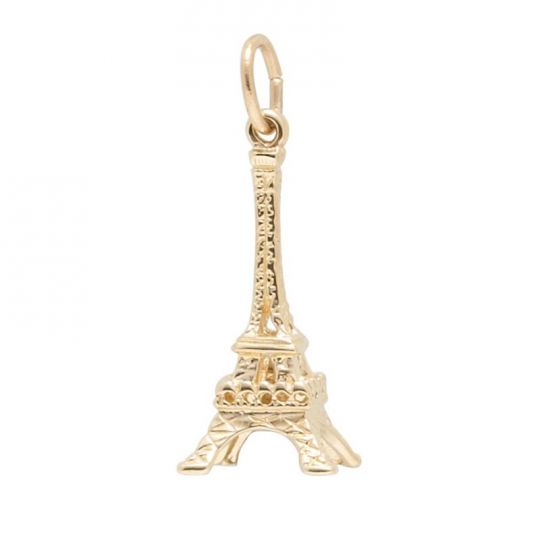 14k gold eiffel tower charm