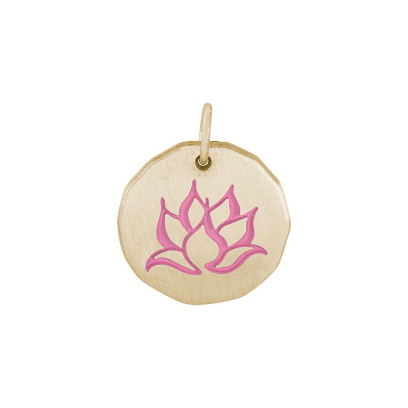 Rembrandt 14K Yellow Gold Lotus Charm
