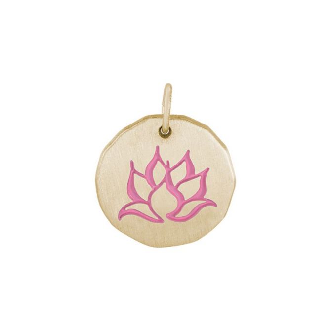 Rembrandt 14K Yellow Gold Lotus Charm