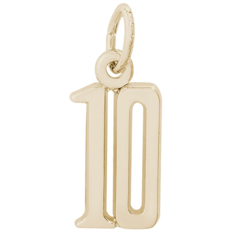 Rembrandt 14K Yellow Gold Number 10 Charms