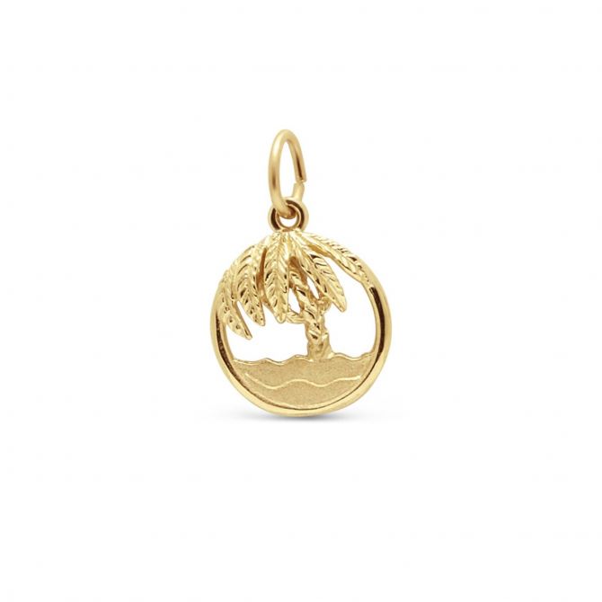 Rembrandt 14K Yellow Gold Beach Scene Charm