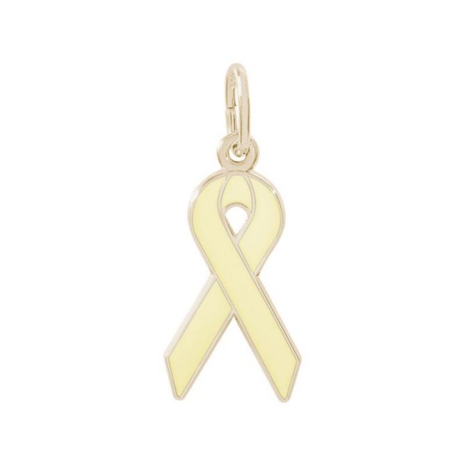 Rembrandt 14K Yellow Gold Yellow Ribbon Charm