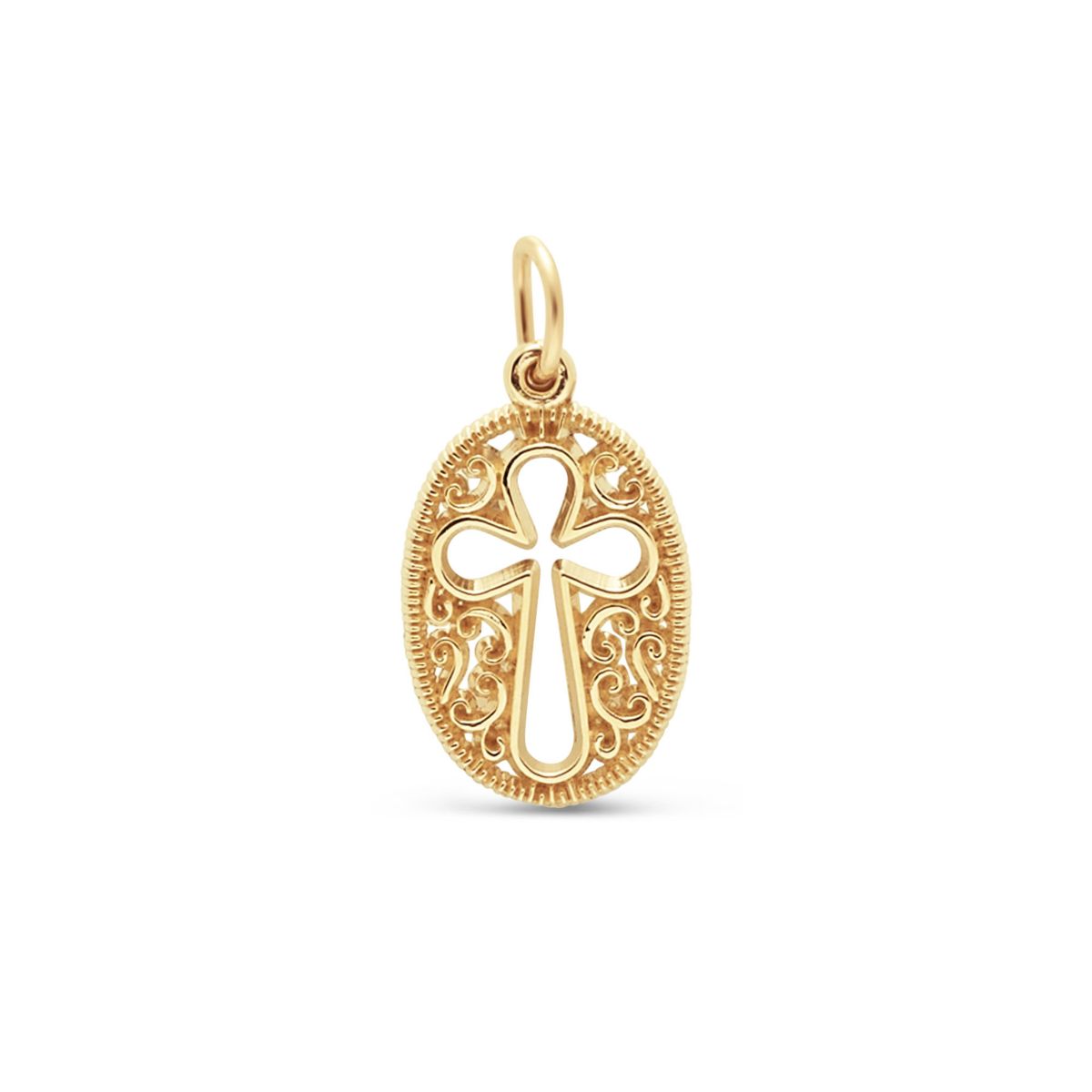 Rembrandt 14K Yellow Gold Cross Charm