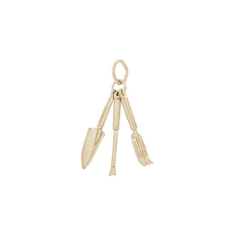 Rembrandt 14K Yellow Gold Garden Tools Charm
