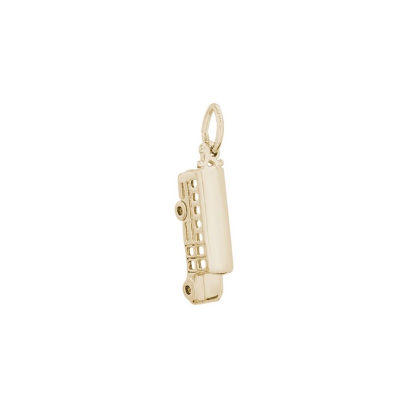 Rembrandt 14K Yellow Gold School Bus Charm
