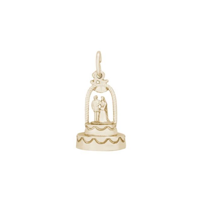 Rembrandt 14K Yellow Gold Wedding Cake Charm
