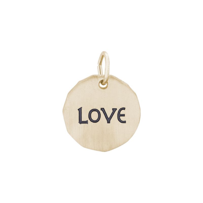 Rembrandt 14K Yellow Gold Love Tag Charm