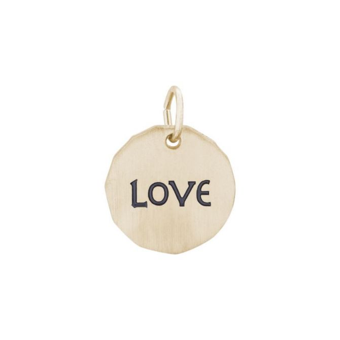 Rembrandt 14K Yellow Gold Love Tag Charm